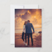 Stylish Simple Vollfoto-Doppelseite Save The Date (Rückseite)