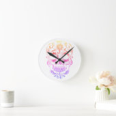 Stylish skull clock runde wanduhr (Zuhause)