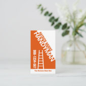 Stylish Slanting Handyman Ladder Visitenkarte (Stehend Vorderseite)
