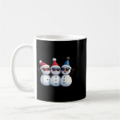 Stylish Snowmen In Winter Wonderland 3 Snowmen Fri Kaffeetasse (Links)