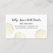 STYLISH SPOTTY SPOT Glam Luxe Goldbadebombe Visitenkarte (Rückseite)