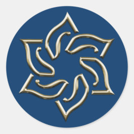 Stylish Star von David Runder Aufkleber