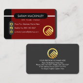 Stylish Startup Global Enterprise Visitenkarte (Vorne/Hinten)