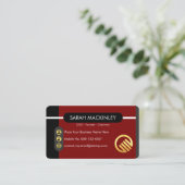 Stylish Startup Global Enterprise Visitenkarte (Stehend Vorderseite)