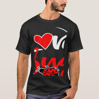 Stylish Statement Bug Valentine's Day Heart Partne T-Shirt
