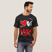Stylish Statement Bug Valentine's Day Heart Partne T-Shirt (Vorne ganz)