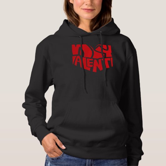Stylish Statement Romantic Valentine's Day Heart I Hoodie (Vorderseite)