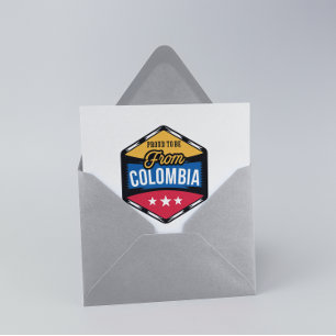 Stylish Stolz aus Kolumbien zu sein Postkarte