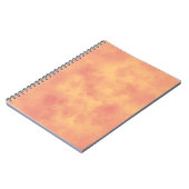 Stylish Storm cloud effect pattern Orange  Notizblock (Linke Seite)