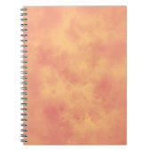 Stylish Storm cloud effect pattern Orange  Notizblock (Vorderseite)
