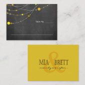Stylish Strands | Gelbe Platzkarte (Vorne/Hinten)