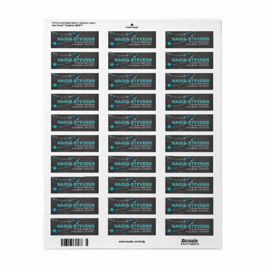 Stylish Strands | Kalkboard blau (Vorne)