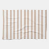 Stylish Striped White and Soft Cashmere Geschirrtuch (Horizontal)