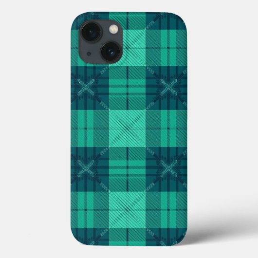 Stylish Tartan Plaid Green iPhone / iPad case (Rückseite)
