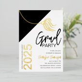 Stylish Tassel | ABSCHLUSS Folieneinladung (Stehend vorne)