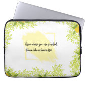 Stylish Tech Organizer Lemon Design Electronic Bag Laptopschutzhülle (Vorderseite)