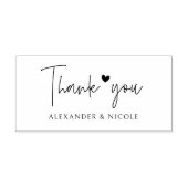  Stylish Thank You Custom Names Gummistempel (Prägung)