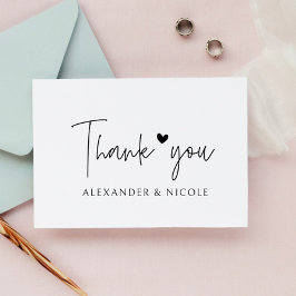  Stylish Thank You Custom Names Gummistempel