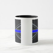 Stylish Thin Blue Line Union Jack Tasse (Zentrum)