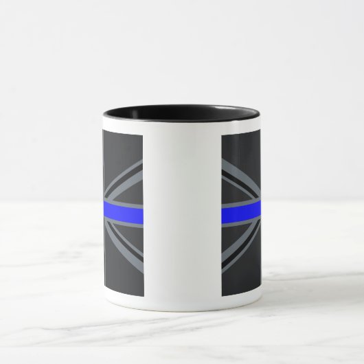 Stylish Thin Blue Line Union Jack Tasse (Zentrum)