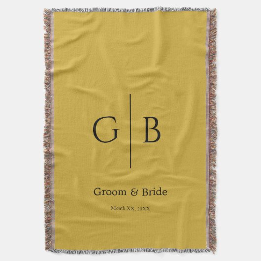 Stylish Throw Blanket for Wedding Favors Decke (Vorderseite Vertikal)