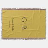 Stylish Throw Blanket for Wedding Favors Decke (Vorderseite)