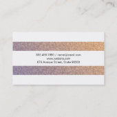 Stylish Tiles | Streifen Visitenkarte (Rückseite)