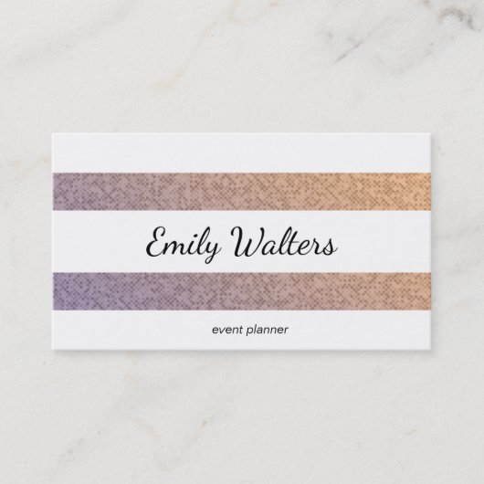 Stylish Tiles | Streifen Visitenkarte (Vorderseite)