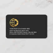 Stylish Trapezium Layer Business Owners Visitenkarte (Rückseite)