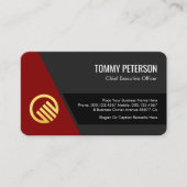 Stylish Trapezium Layers Business Owner Visitenkarte (Vorderseite)