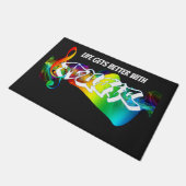 Stylish Trendy Jamming Fußmatte (Schrägansicht)