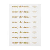 Stylish Trendy Mustard Gold Frohe Weihnachten (Bogen)