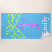 Stylish Trendy Palm Tree Strandtuch (Vorderseite)