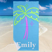 Stylish Trendy Palm Tree Strandtuch