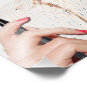 Stylish Trendy Portrait Fotodruck (Ecke)