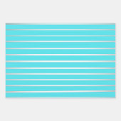 Stylish Turquoise & Silver Christmas Typography  Geschenkpapier Set (Vorderseite 2)