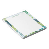 Stylish Typography Personalized Name Aesthetic Notizblock (angewinkelt)