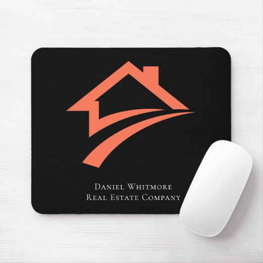 Stylish Unique Black Real Estate Agent Mousepad (Mit Mouse)