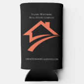 Stylish Unique Black Real Estate Agent Selters Dosenkühler (Rückseite)