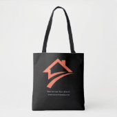 Stylish Unique Black Real Estate Agent Tasche (Vorderseite)
