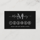 Stylish Unique Black Real Estate Agent Treuekarte (Vorderseite)