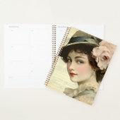 stylish vintage young lady planer (Anzeige)