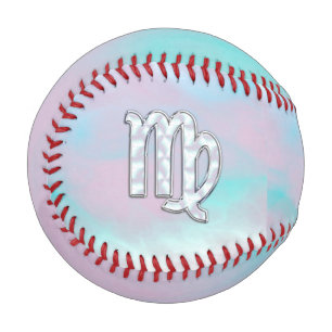 Stylish Virgo Zodiac Sign Nacre Mutter von Pearl Baseball
