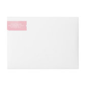 STYLISH WATERCOLOR chic blush Blassrosa Adresse (Vorderseite)