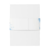 STYLISH WATERCOLOR chic dunkelblau Einladungsbanderole (Rückseitenbeispiel)