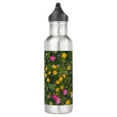 Stylish Watercolor Floral Pattern Edelstahlflasche (Rechts)