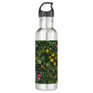 Stylish Watercolor Floral Pattern Edelstahlflasche
