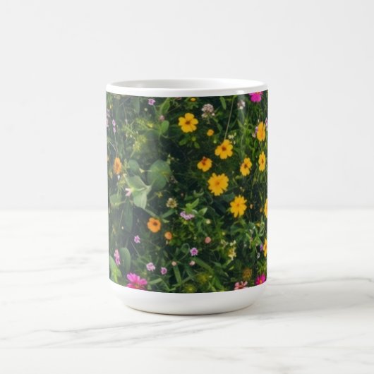 Stylish Watercolor Floral Pattern Kaffeetasse (Mittel)