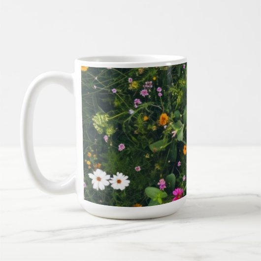 Stylish Watercolor Floral Pattern Kaffeetasse (Links)
