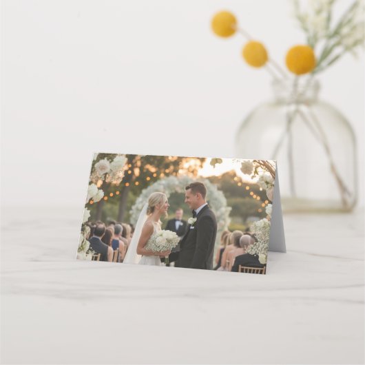 stylish wedding invitation and wedding celebration platzkarte (Vorderseite)